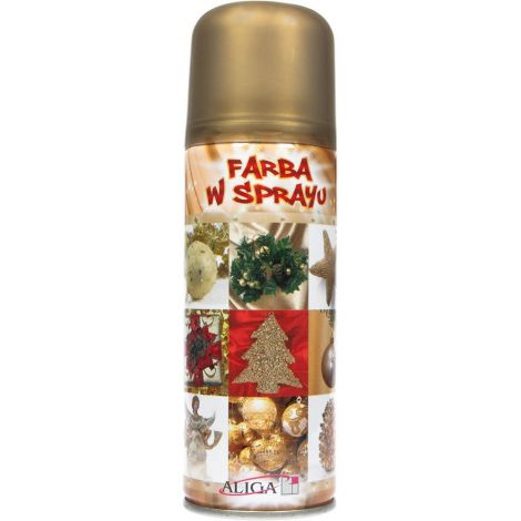Farba w sprayu Aliga 250ml, Złota